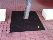 Recycled Rubber Mulch Mat Square 5 ft x 5 ft by Conserv-A-Store